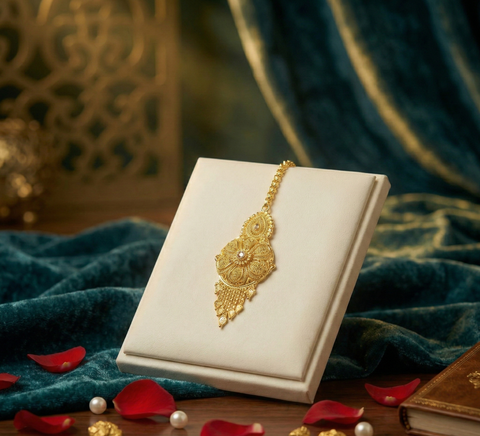 GIVA Temple Jewelry Bridal Set
