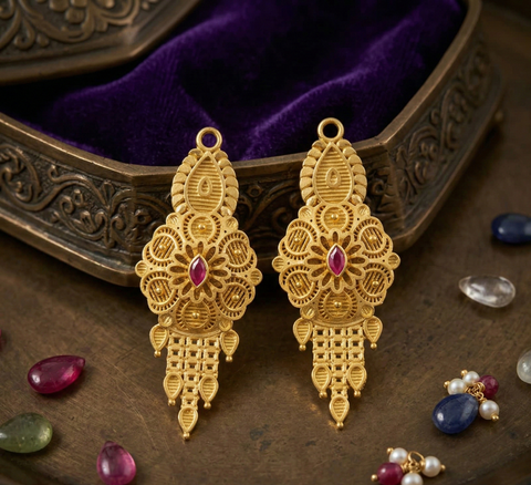 GIVA Temple Jewelry Bridal Set