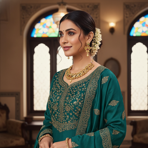 Regal Heritage Gold Necklace Set