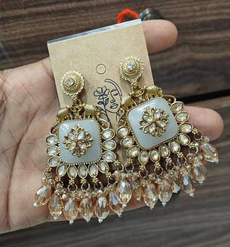GIVA Alabaster Heritage Chandelier Earrings