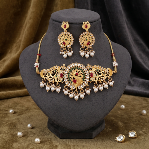 Royal Peacock Elegance Necklace Set